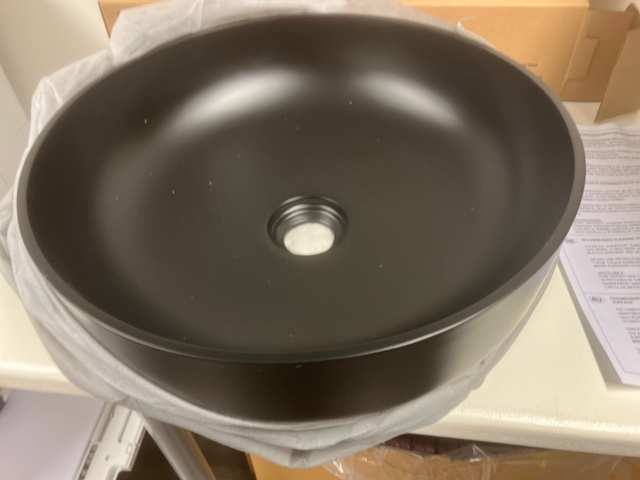 1524765-1 Washbasin - Svedbergs Fross Ø40 - black, 3 pcs.