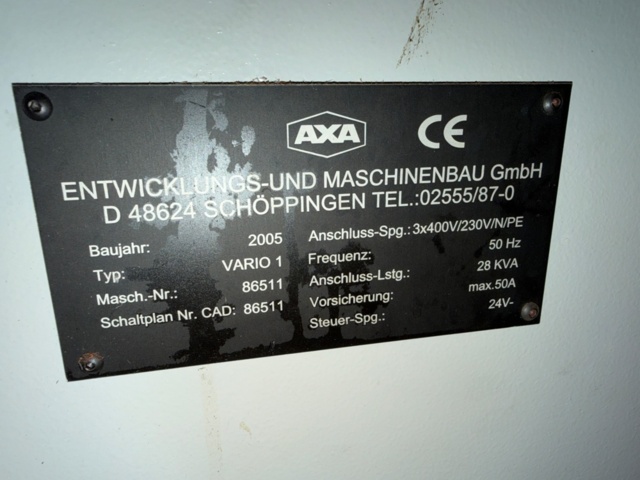 1540838-7 Vario 1 AXA, fräsmaskin