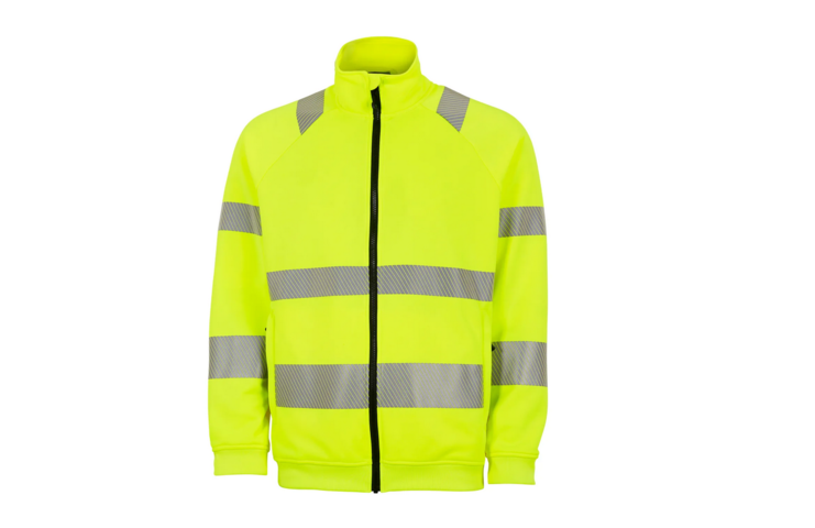 1540223-1 Sweatshirt Gesto Fullzip varsel Essential G228 gul, Strl XL