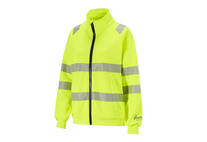 1540224-1 Sweatshirt Gesto Fullzip varsel Essential G250 gul, Strl L