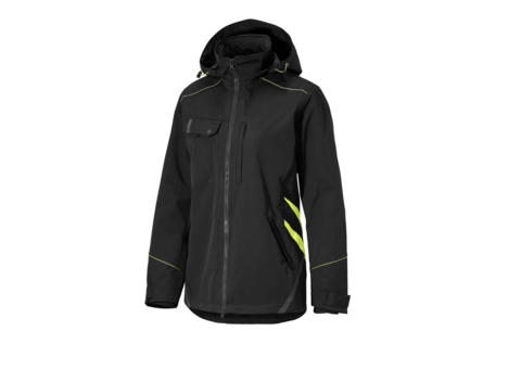 Shell jacket Björnkläder 549-0 Contrast Women's black/yellow, Size 2XL