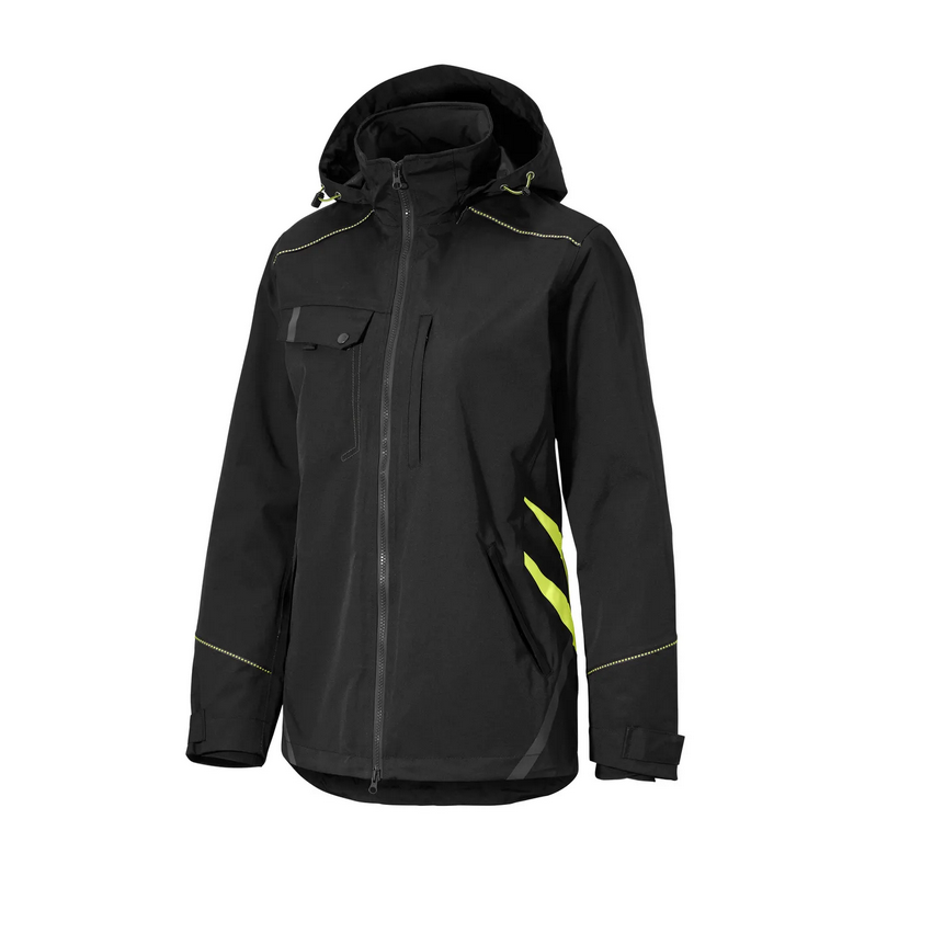 1540237-1 Shell jacket Björnkläder 549-0 Contrast Women's black/yellow, Size 2XL