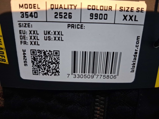 1540401-6 Klädparti, 4 st - Helly Hansen, Blåkläder, stl 2XL
