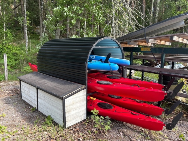 1535885-1 Kayak package with accessories and storage rack – Liker Kayaks Expedition 17.2 & Papaboards