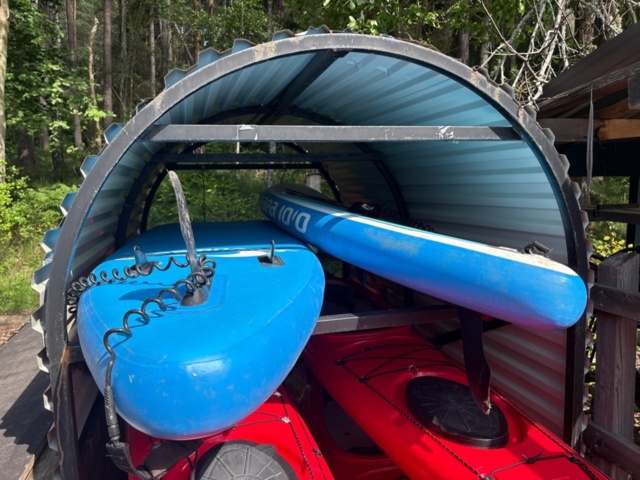 1535885-4 Kayak package with accessories and storage rack – Liker Kayaks Expedition 17.2 & Papaboards