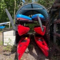 1535885-5 Kayak package with accessories and storage rack – Liker Kayaks Expedition 17.2 & Papaboards