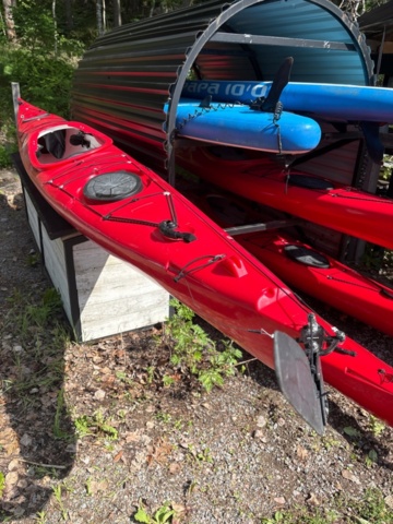 1535885-13 Kayak package with accessories and storage rack – Liker Kayaks Expedition 17.2 & Papaboards