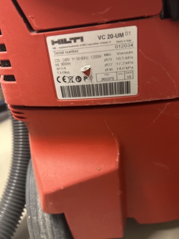 1521874-6 Industridammsugare - Hilti VC 20-UM 01