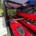 1535885-19 Kayak package with accessories and storage rack – Liker Kayaks Expedition 17.2 & Papaboards