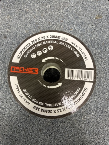 1540447-2 5 pcs Grinding discs Power 250*25*20mm VT5650