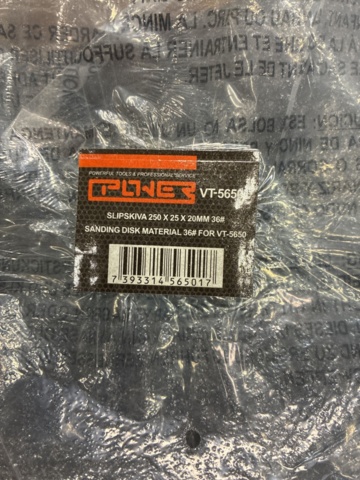1540448-4 5 st Slipskivor Power 250*25*20mm VT5650