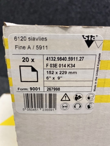 1540688-2 100 pcs Abrasive nylon sheets Sia 6120 Siavlies Fine A/5911 152x229 mm
