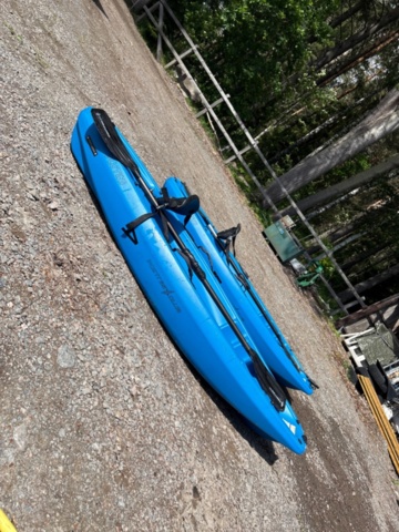 1535889-2 Children's kayaks with paddles and transport wheels - Point 65 Plutini