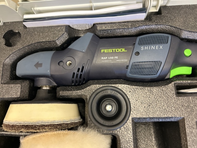 1521888-3 Polisher with accessories - Festool Shinex RAP 150 FE (New)