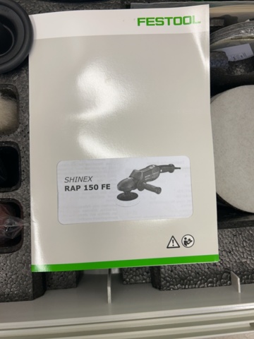 1521888-5 Polisher with accessories - Festool Shinex RAP 150 FE (New)