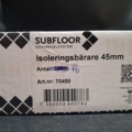 1540417-2 Isoleringsbärare, 186 st - Subfloor, 20/45 mm