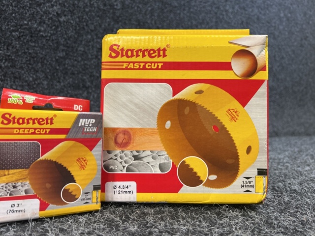 1540682-5 Hole saw assortment Starrett 46-121 mm