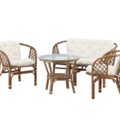 1520301-3 Loungeset i rotting med offwhite dynor - Wera Lounge Set