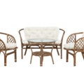 1520301-4 Loungeset i rotting med offwhite dynor - Wera Lounge Set