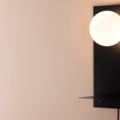 1520532-3 Sängbord, ljusstake och vägglampa