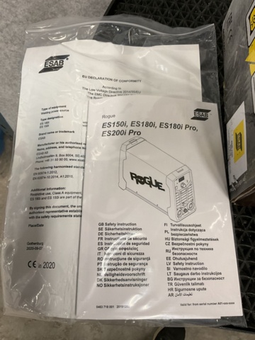 1473418-9 Ny Svets  - ESAB    ES150i/180i