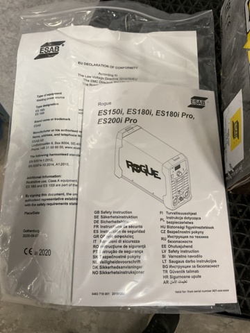 1473418-10 Ny Svets  - ESAB    ES150i/180i