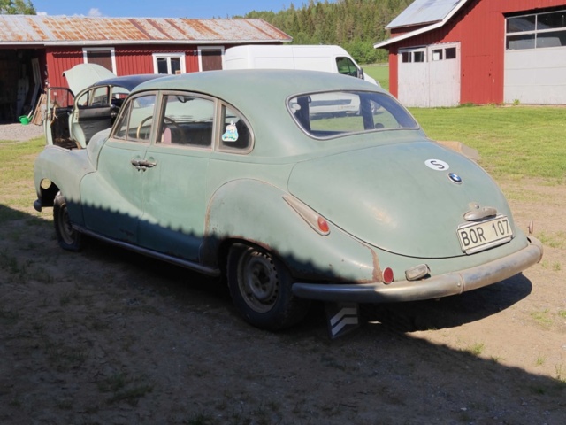 1485368-7 Veteranbil BMW 501 A "Barockängel" -1955 (Reparationsobjekt)