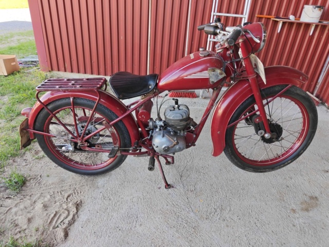 1485370-2 Veteranmotorcykel Husqvarna Modell 30 "Rödmyra" -1953