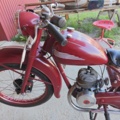 1485370-7 Veteranmotorcykel Husqvarna Modell 30 "Rödmyra" -1953