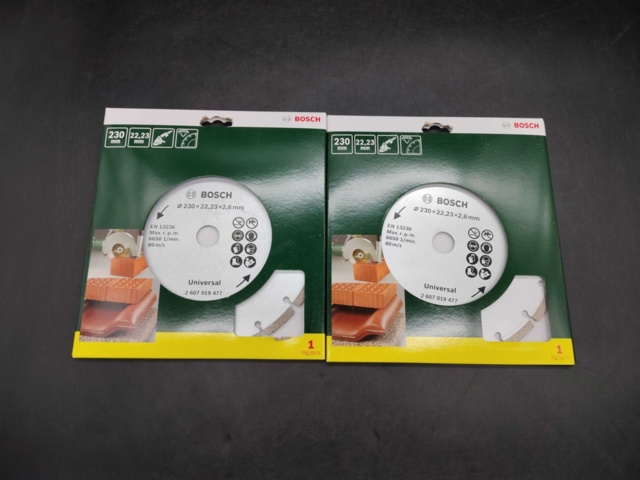 1540948-2 Diamond cutting disc - 2 pcs, Bosch, Universal, 230 mm