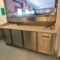 1535502-1 Kylbänk med kylränna, arbetsbänk och hylla - Tefcold