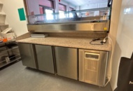 1535502 Kylbänk med kylränna, arbetsbänk och  hylla - Tefcold