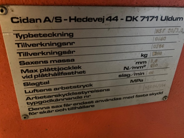 1320400-9 Gradsax Cidan MS-E 20/3.0
