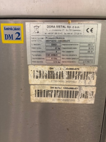 1535506-12 Kylbänk med lådor samt vattenbad - Dora Metal DM-P-94702 / Vevor HT-6V