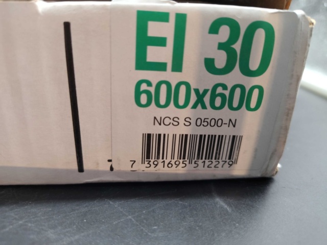 1540978-3 Inspektionslucka - EI30, 600x600 mm, vit