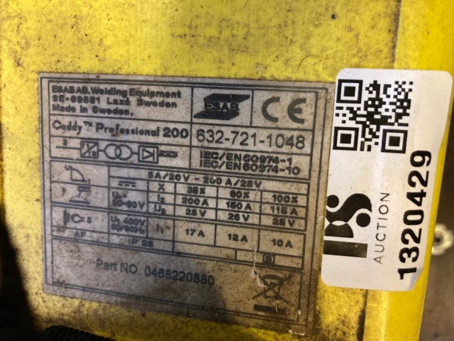 1320429-3 Svets Esab Caddy Professional 200