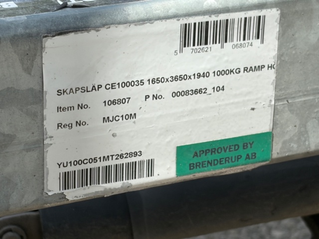 1368099-27 Skåpsläp - Brenderup CE100035R -2021