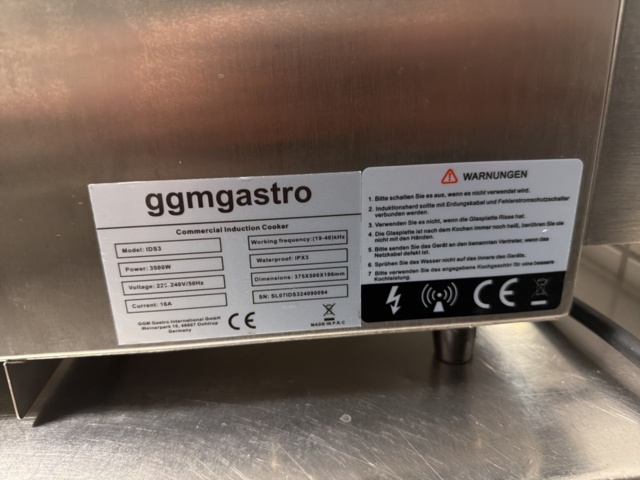 1533250-4 Induktionswok med panna - ggmgastro IDS3