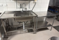 1533251 Diskbänk och arbetsbänk i rostfritt