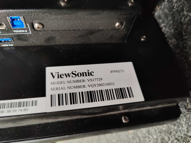 1541414-14 Monitor Viewsonic IFP6570 65" (Touch-skärm)
