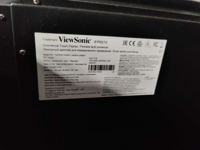 1541414-17 Monitor Viewsonic IFP6570 65" (Touch-skärm)