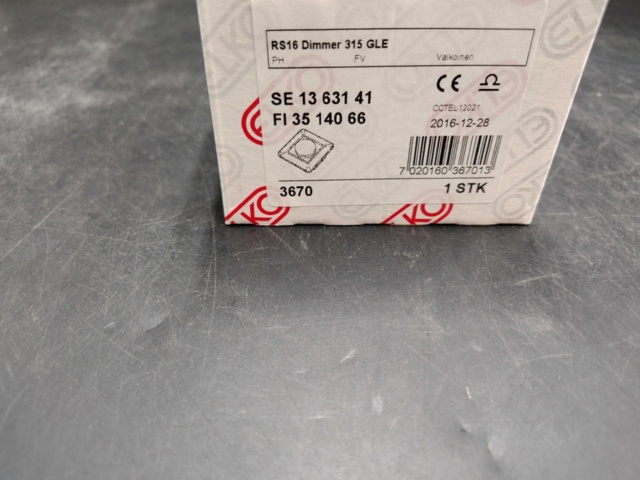 1527525-5 Dimmer 5 pcs - Elko, RS16 Dimmer 315 GLE
