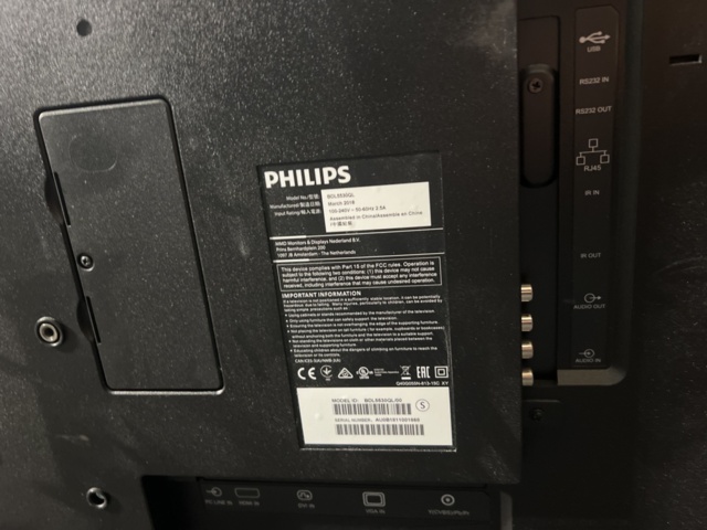 1541419-6 3 st Monitorer Philips BDL5530QL/00 55"