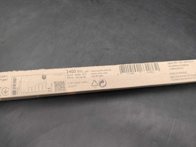 1527528-4 Fluorescent tubes 25 pcs - Philips, Master TL-D Super 80 30W/840