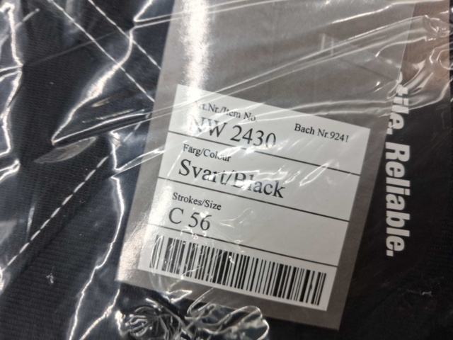 1541466-3 Piratbyxa, 2 st - NordWear NW2430, stl C56, svart