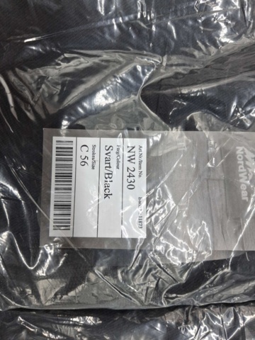 1541467-3 Piratbyxa, 2 st - NordWear NW2430, stl C56, svart