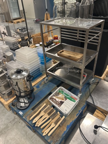 1539874-5 Kaffebryggare, serveringsvagn, och stålborstar -  Bartscher Pro II 40T