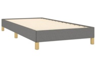 1541555 Sängram utan madrass mörkgrå 80x200 cm tyg. I kartong ej kontrollerat