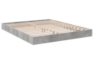 1541559 Sängram betonggrå 160x200 cm mdf trä