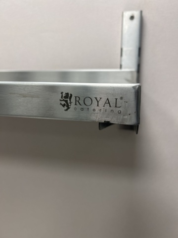 1539898-7 Rostfria arbetsbänkar 2 st och en vägghylla - Maxima / GGM Gastro / Royal